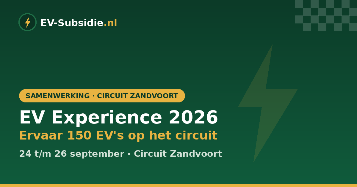 EV Experience 2026 op Circuit Zandvoort: tickets, programma en proefritten