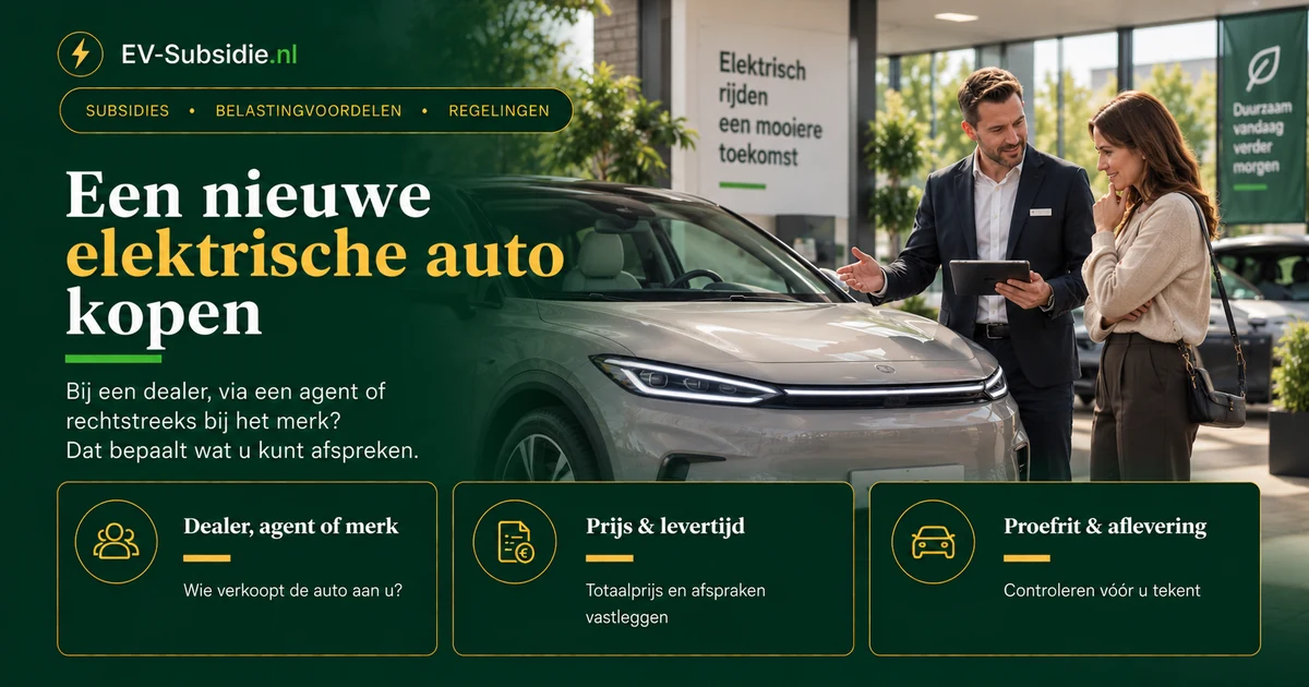 Een nieuwe elektrische auto kopen: waar en hoe